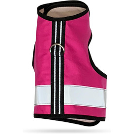 Світловідбивний шлейка для котів, розмір M/L, рожевий Flamingo