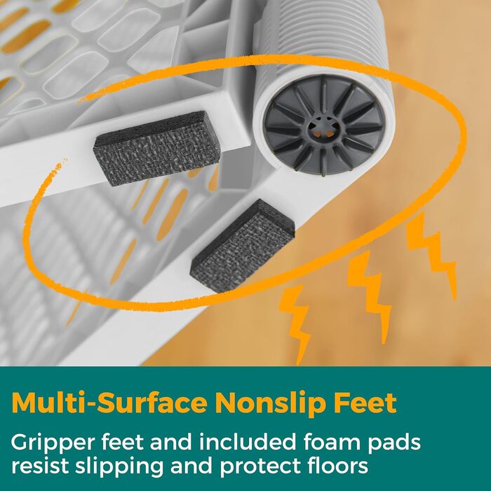 Laufstall для собак North States MYPET Petyard, 6 панелей, 66 см, для дому та вулиці, сірий