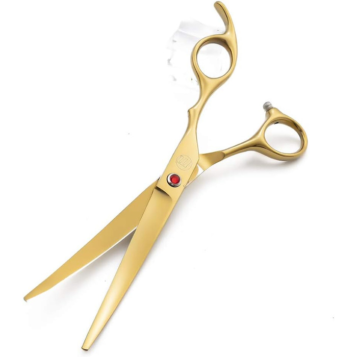 Професійний набір для стрижки собак Moontay: 4 ножиці (прямі, вигнуті вгору, вигнуті вниз, фінішна), JP Edelstahl, золото