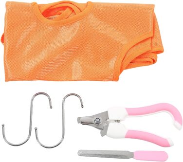 Гамак для догляду за собаками, рушник для сушіння тварин, гамак для краси з ножицями, гамак для релаксації та догляду за тваринами, гамак для котів та догляду за тваринами для стрижки кігтів (S-), великий, оранжевий