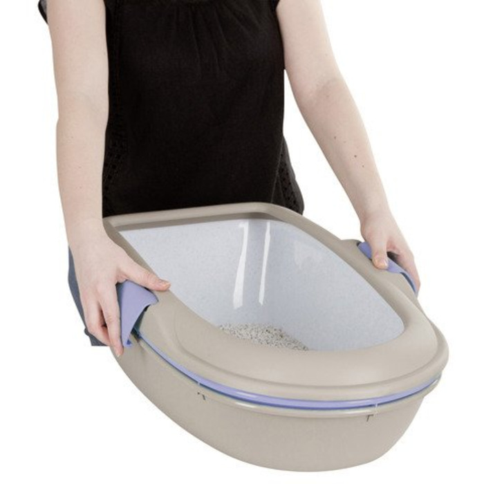 Туалет для котів Stefanplast Furba Maxi з сіткою та двома лотками, високий борт