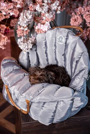 Сучасна переноска для собак Flying Dog Baily 3-в-1: сумка, автокрісло та переноска для маленьких собак до 10 кг (сіра)