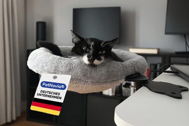 Стол для дому та офісу PetNovia з котячим будиночком - зручний, стійкий та миючий. Нова, посилена модель