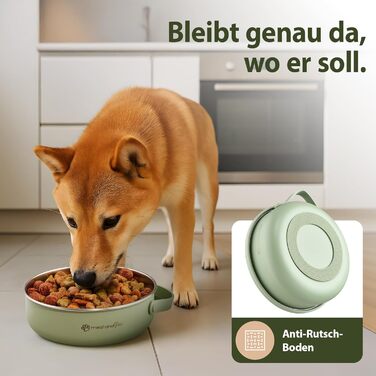 Hana Pets: Миска для годування тварин у дорогу 900 мл з кришкою - ідеальна для подорожей, на вулицю. Нержавіюча сталь, складаний силіконовий кришкою, аксесуар для собак - міцна, компактна, гігієнічна
