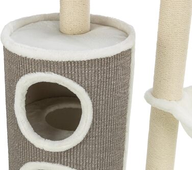 Дерево-подряпування TRIXIE Dante 114 см, бежеве – багатоярусне, з місцями для відпочинку та іграми