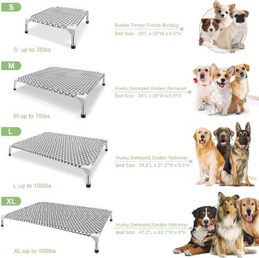 Підвищене собаче ліжко для вулиці, великий розмір, бавовна, антиковзні ніжки, до 45 кг (трикутник, X-Large)