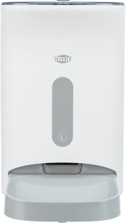 Автоматична годівниця для тварин TRIXIE TX8 2.0, 4,5 л, біло-сіра
