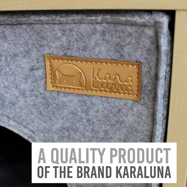 KaraLuna Котяча лежанка з фетру для полиці IKEA Kallax/Expedit, будиночок-купол для 2 або великих котів, світло-сірий, спальне місце, кошик для котів