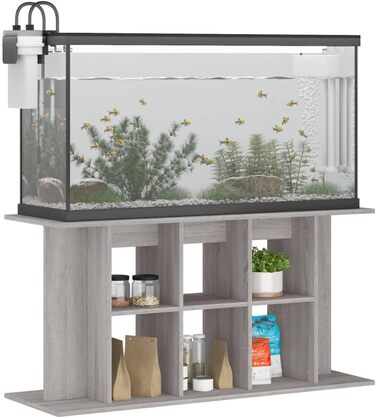 INLIFE акваріумна тумба сіра Sonoma 120x40x60 см ДСП, 23,9 кг