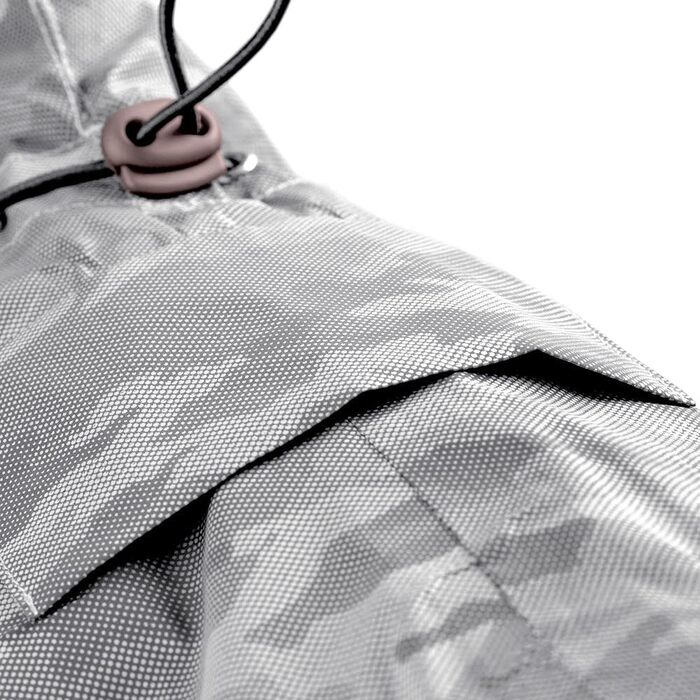 Дощовик для собак Huka to go срібного кольору, розмір 50