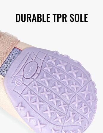 Чоботи для собак Truelove, водонепроникні, з світловідбиваючими ремінцями, зелені (4 шт., 4 розміри), рожеві