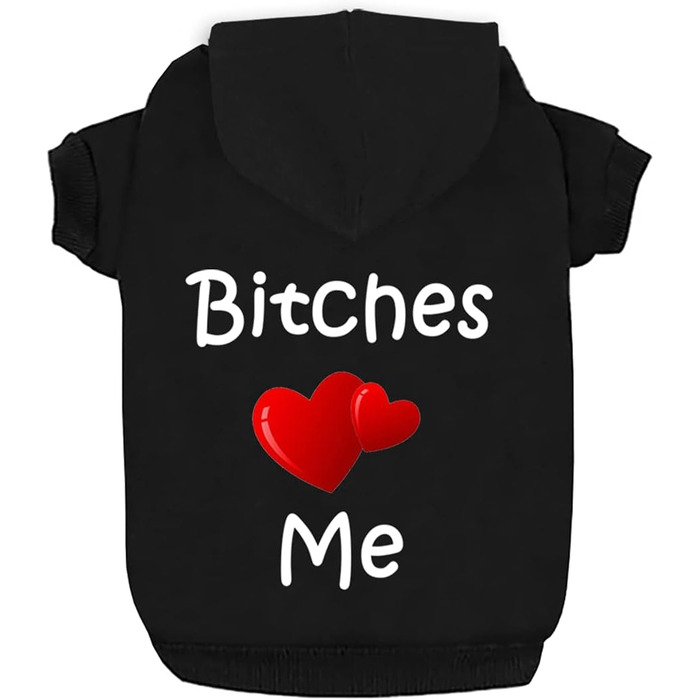 Світшот для собак Izefia з капюшоном, теплий флісовий светр, термобілизна для собак, теплий бавовняний худі для маленьких, середніх та великих собак, чорний, XXL