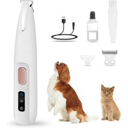 Професійний триммер для догляду за лапами PawTrim Pro з LED-підсвічуванням, акумуляторний, для собак та котів