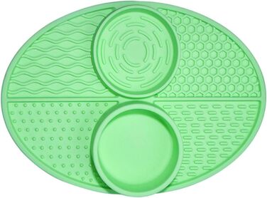 Килимок для повільного годування домашніх тварин Greabuy: для собак, котів, силікон, покращує травлення, зелений