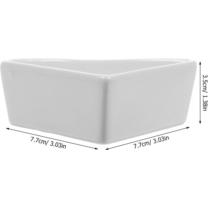 Керамічна годівниця для тварин PATKAW: миски для хом'яків, морських свинок, їжаків, білих тварин