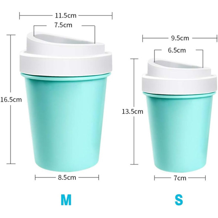 Очисник лап для собак та котів: мийка лап з м'якою силіконовою щіткою, рожевого кольору