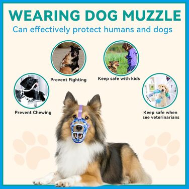 Майтка для собак: зручна, дихаюча, для дресирування та грумінгу (Blue, SIZE 6)