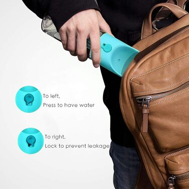 PETKIT Eversweet - пляшка для води для собак, 400 мл, блакитна, PET
