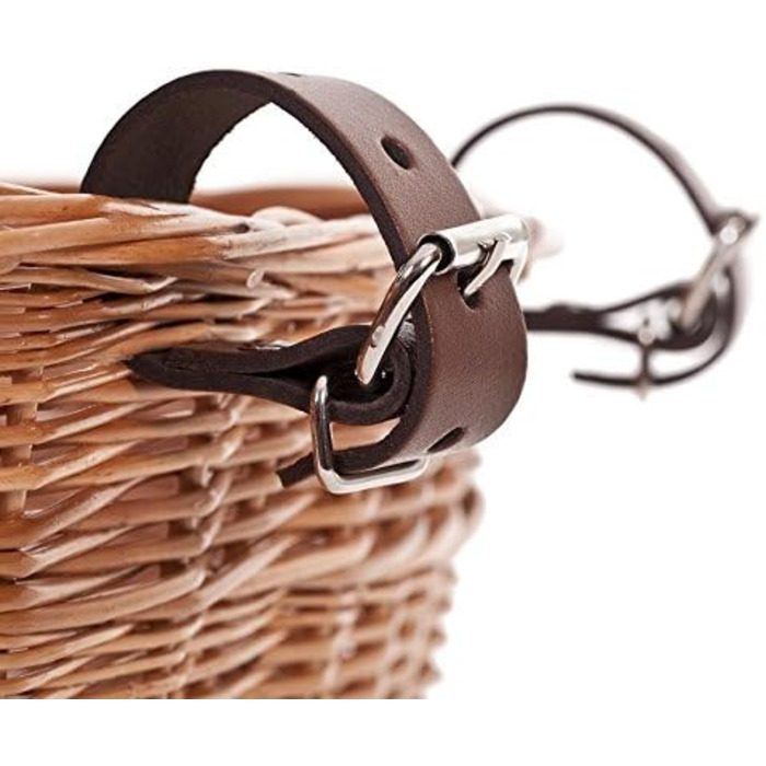 Фарбований плетенний кошик для велосипеда e-wicker24 1126-42, 42x36x24 см, медовий колір