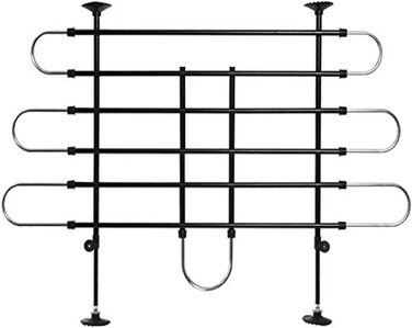 Захист для воріт Karlie Autoschutzgitter B: 90-140 см H: 65-110 см чорно-сріблястий (B: 100 см H: 75 см)