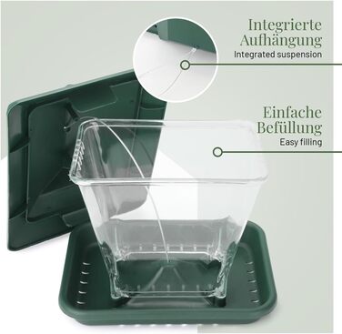 Годівниця для птахів Wildlife Home XL - велика, для підвішування, стійка до погодних умов, годівниця-пагода для саду та балкону