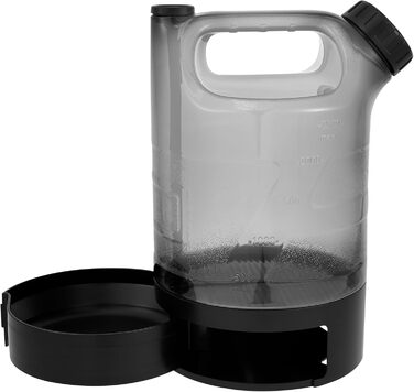 Водяна пляшка для собак об'ємом 2500 мл, портативна XXL велика, витокозахисна, для подорожей, парків, кемпінгу, походів (чорна)