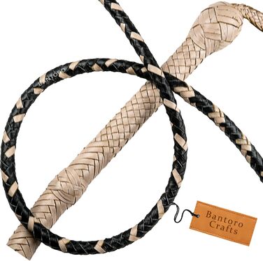 БантОро: Кенгуряча плеть з натуральної шкіри, 16 косичок, 2.4 м, для кінного спорту