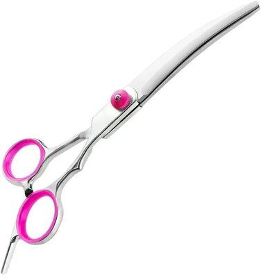 Професійна ножиця для грумінгу собак, 6.5 дюймів, набір з нержавіючої сталі 4 в 1 (витончення, пряма, вигнута)