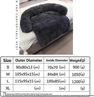 М'яка підстилка для собак та котів, підстилка-лежанка для собак, лежанка для котів, підстилка в переноску, розмір M, темно-сірий колір