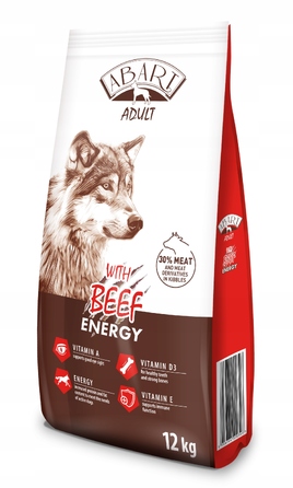 Сухий корм для собак Abart Dog Energy з яловичиною, 12 кг