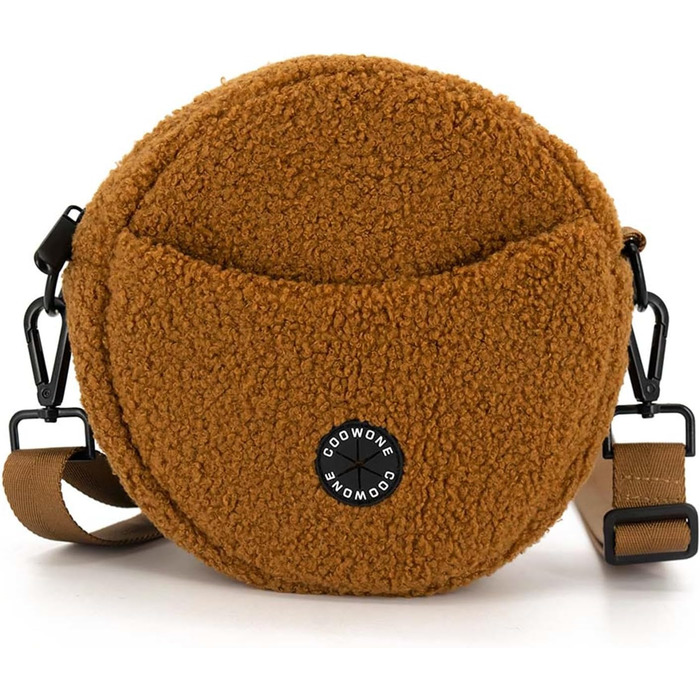 Сумка для ласощів для собак COOWONE - ідеальна для прогулянок та тренувань. Вбудований диспенсер для відходів. Колір: коричневий 2.0