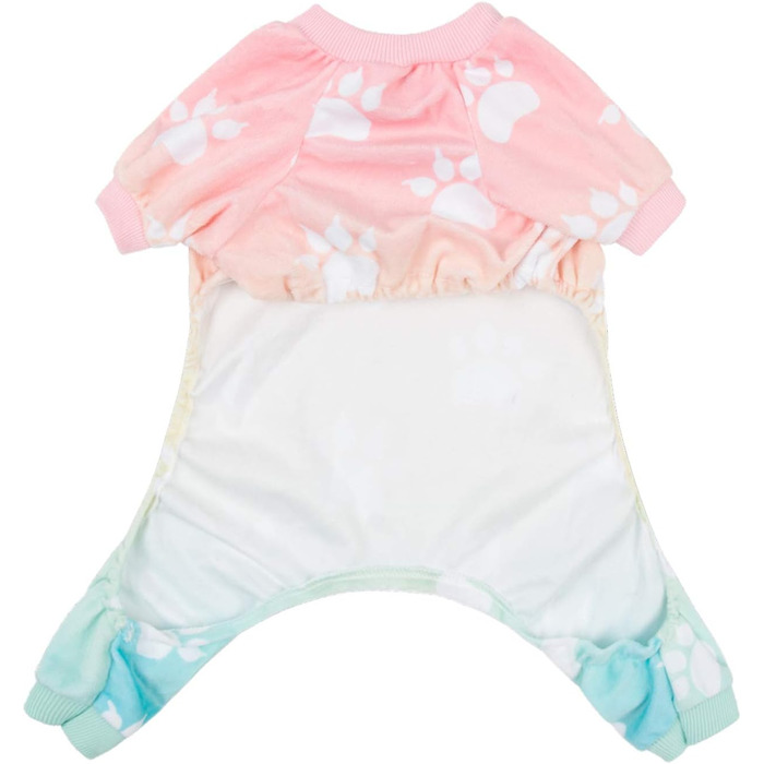 Піжама для собак CuteBone з градієнтом відбитків лап, XL, м'яка та еластична, підходить для маленьких та середніх собак