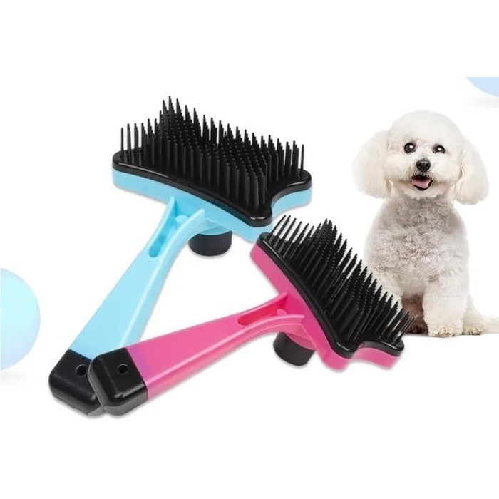 Щітка для собак, професійна для догляду за шерстю, інструмент для грумінгу, зелена