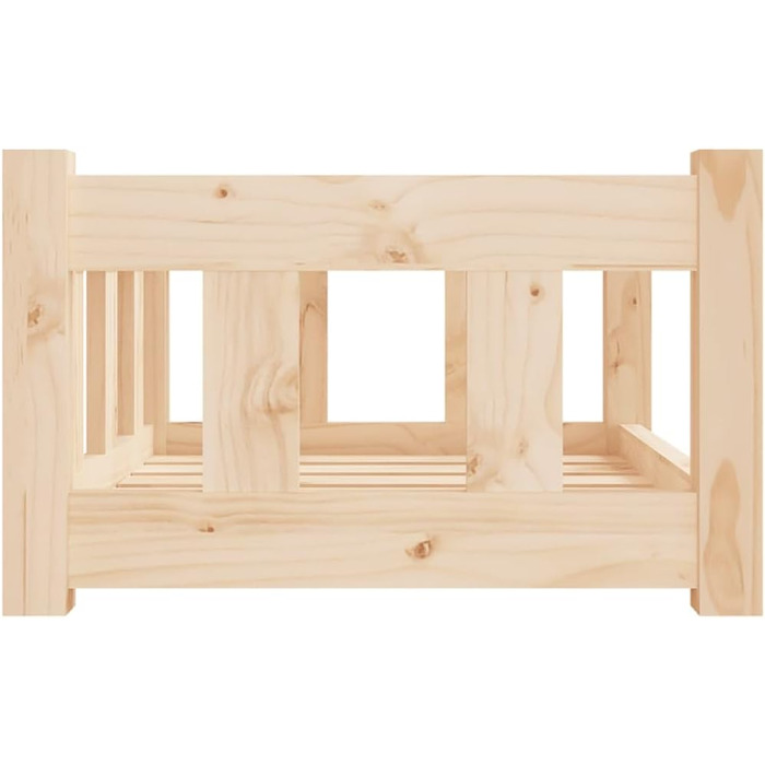 Зручне ліжко для собак та котів з дерева, коричневе, 55,5x45,5x28 см