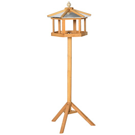 PawHut Birdhouse Bird Villa Годівниця для птахів з підставкою та цинковим дахом 113x40x40 см, погодостійка годівниця для птахів для саду та патіо