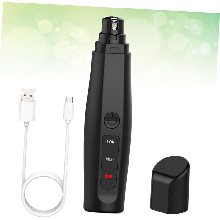 Електричний триммер для нігтів Milisten для собак та котів. Безпечний, тихий, з алмазним покриттям, довговічний