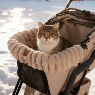 М'яка килимок для дитячої коляски, миючий, з магнітною застібкою, для домашнього використання, подорожей та на вулицю, підходить для собак та котів (хакі)