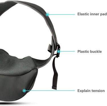 PETEMOO Сумка-переноска для собак і котів, рожева, для подорожей, з сіткою, до 2.5 кг