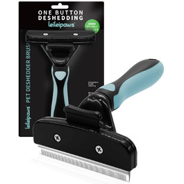 Щітка для собак та котів - для видалення підшерстя та линяння, самоочисна, ергономічна, проти ковзання