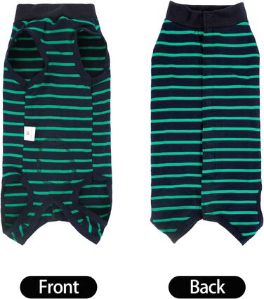 Комбінезон для собак, дихаючий, для захисту післяопераційних ран, альтернатива конусу, без шнура, післяопераційний (XXL, 1 шт., зелений)