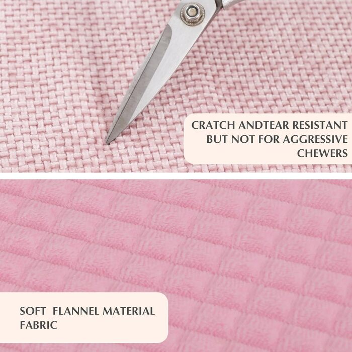 Лежанка для собак, миється, м'яка подушка для собак, двостороння тепла лежанка для маленьких, середніх та великих собак XZ016 (Рожева, L 100 x B 80 x H 4 см)