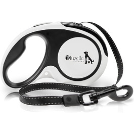 Рулетка для собак до 20 кг Bluzelle з відбиваючими смугами, металевим карабіном, надійним гальмом та зручною ручкою, розмір S