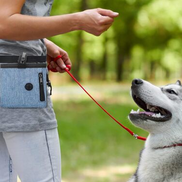 Набір з 3 мішечків для собак Leckerlibeutel, миючих, з поясом та диспенсером для відходів, іграшка для тварин, контейнер для сухого корму та ласощів, 2 способи носіння