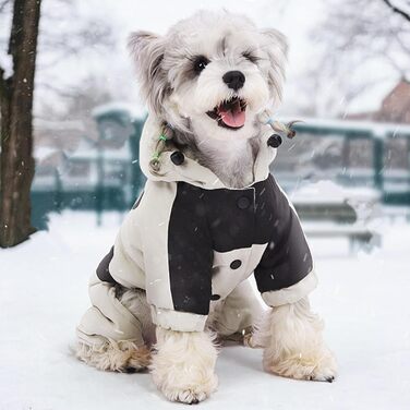 Зимовий теплий одяг для собак: бавовняна куртка з кільцем D, матеріал графен, водонепроникний. Ідеально для зимових прогулянок, подорожей та ігор зі снігом (S, Рожевий) S Рожевий