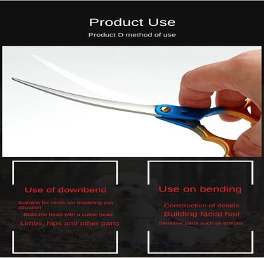 Ножиці для грумінгу собак та котів 7.5 дюймів, професійні ножиці для грумінгу з нержавіючої сталі 440C, ергономічні ручки з алюмінію (рожевий+сірий)