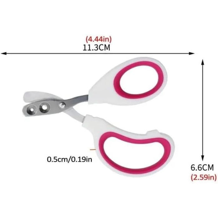 Набір для стрижки кігтів котам та дрібним тваринам (4 шт.) з захистом, подвійний отвір, для котів, кошенят, собак