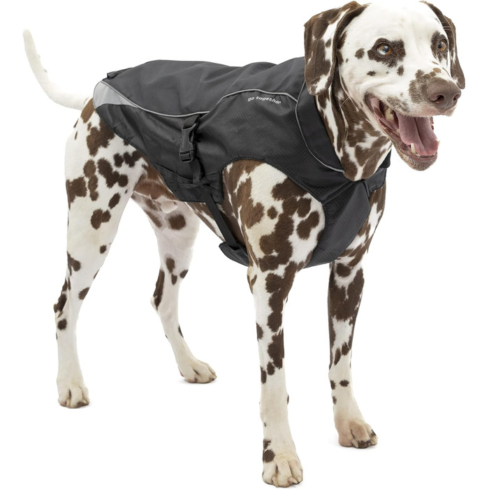 Водонепроникна куртка для собак Kurgo North Country з підкладкою та світлодіодним освітленням, чорний, M EU