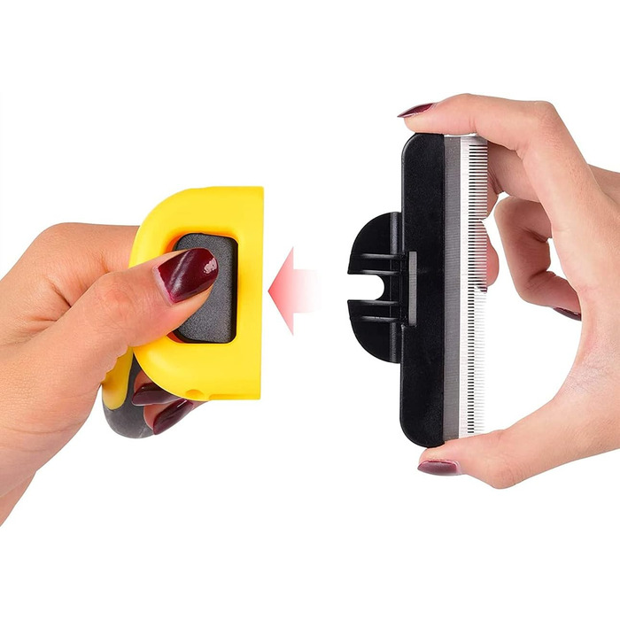 Інструмент для видалення шерсті та щітка для грумінгу домашніх тварин, (M) для собак та котів різних порід та типу шерсті (короткої або довгої).