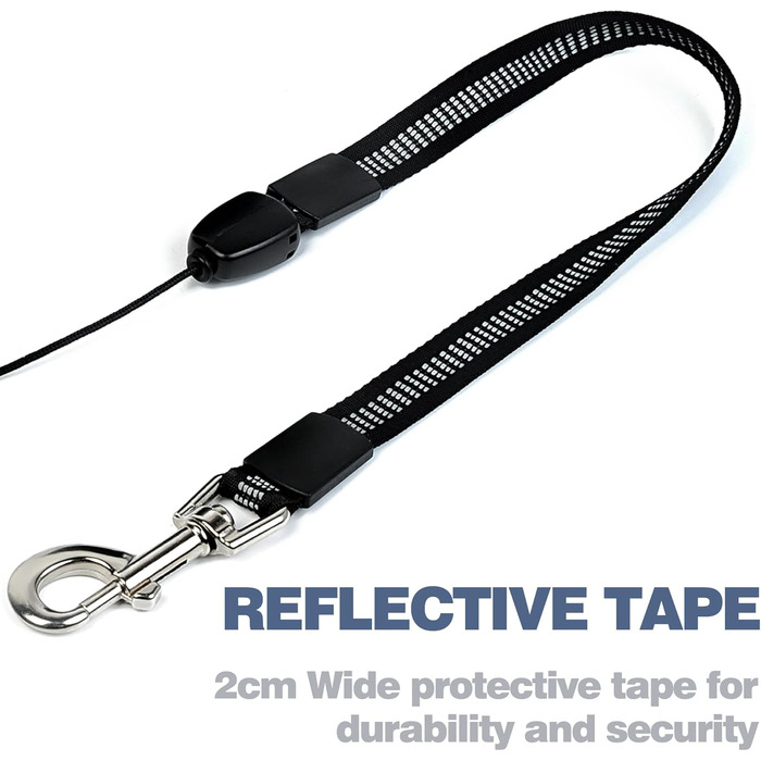 Висувна повідка для собак Fida, 9 м, покращена версія 2025, міцна, для середніх та великих собак, не заплутується, для собак до 50 кг, чорний