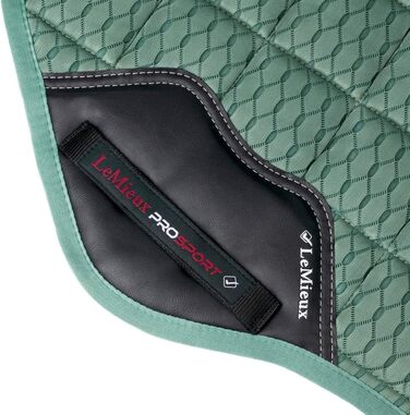 LeMieux Prosport бавовняна вальтрап-шабрака для конкурного сідла, сіро-зелена, сітчаста